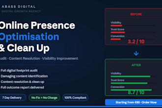 provide website and online presence optimization report