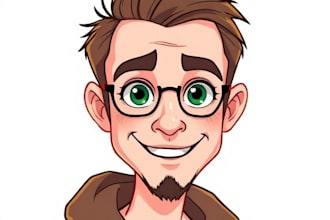 draw funny cartoon illustration