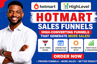 create high converting hotmart sales funnels