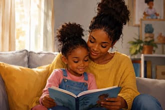 create diverse children book illustrations for kids