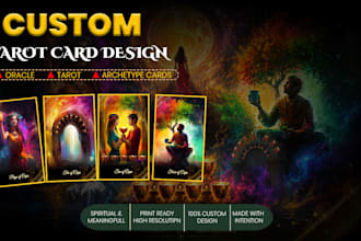 design custom tarot cards, oracle, and archetype decks