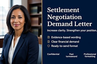 write a powerful insurance settlement negotiation demand letter