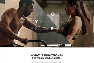 do fitness and gym website design