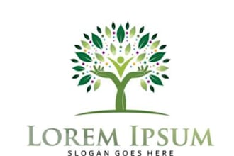 design a professional eco tree logo for sustainable businesses