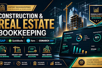 do construction real estate bookkeeping using comarch erp sap quickbooks xero