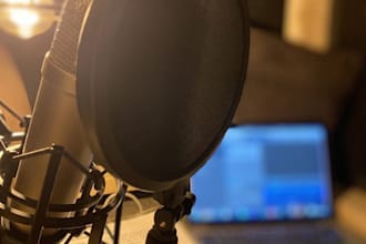 record a deep male voice over for narration, ads, and corporate content