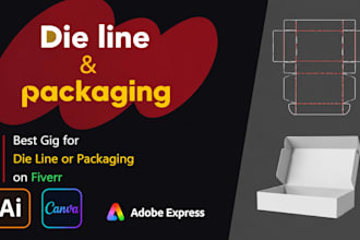 designs die line or gift packaging