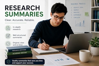 professional research and summary writing services