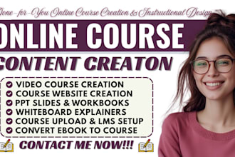 be virtual course developer for business courses, entrepreneurship, lms content