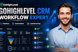 setup gohighlevel CRM highlevel  workflows  and  ghl pipelines