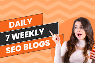 write weekly wordpress blogs daily