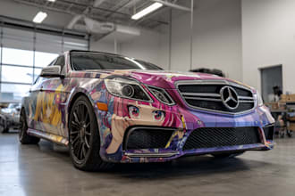 design professional vehicle wrap, car wrap, van wrap design
