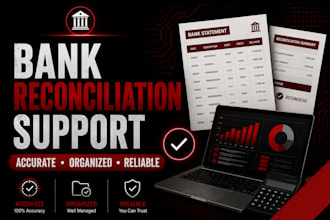 do bank reconciliation and bookkeeping support