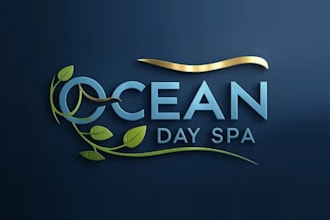 design memorable minimal ocean day spa logo