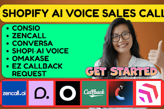 setup shopify sales call consio zencall conversa shopi ai voice omakase ez calls