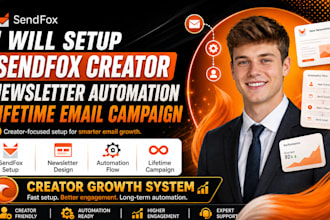 setup sendfox creator newsletter automation lifetime email campaign