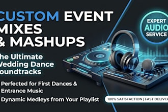 do professional audio editing song mixing and event mashups