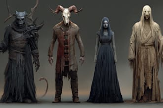 draw horror and dark fantasy illustrations