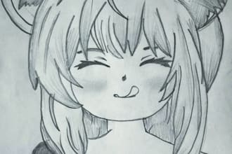 create detailed hand drawn pencil sketches
