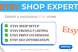 be your etsy shop expert for etsy SEO, shop setup and etsy listing