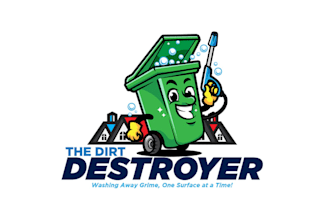 design pressure soft washing clean company logo
