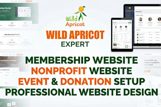 create a responsive wild apricot nonprofit website