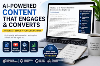 write engaging youtube scripts and ai content