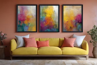design custom printable wall art , poster , canvas for etsy or home