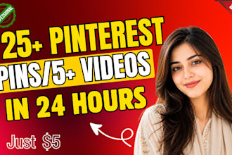 design 100 professional custom pinterest pins and video pins
