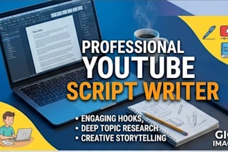 write engaging youtube scripts and creative stories