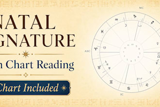 reveal your natal signature in a short birth chart reading
