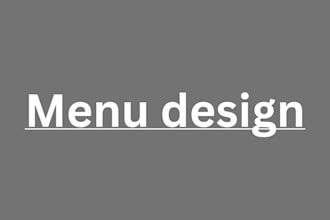 create professional food menu designs with fast delivery