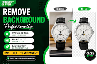 professionally remove background from images and photos