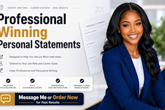 craft a compelling winning  support personal statement that gets results fast