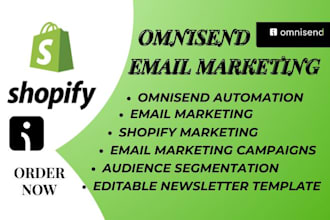 setup omnisend email marketing automation email newsletter template for shopify