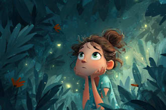 draw children and kids book illustration