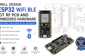 design esp32 wifi ble iot rf pcb and embedded hardware