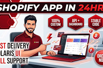 build a custom shopify app in 24 hours