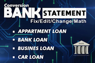 do bank statements reconciliation and bookkeeping