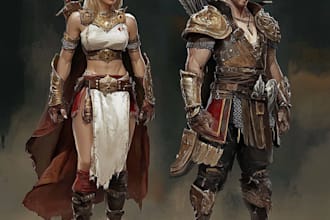 illustrate fantasy art creatures and characters