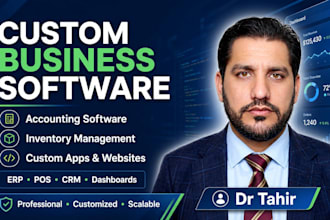 build custom accounting, inventory, pos, erp, CRM software and web apps