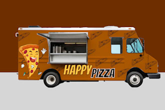 design food truck wrap and food trailer wrap