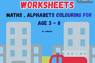 create kids worksheets coloring and math activity sheets