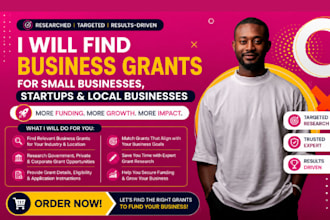 find business grants for small businesses, startups and local businesses
