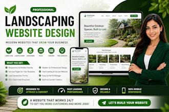 design lawn care, landscaping, gardening, patio and fencing website