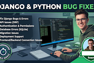 fix django bugs and API issues professionally
