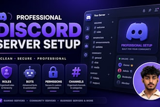setup a professional discord server for gaming community