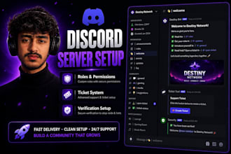setup a professional discord server for gaming community