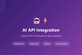 integrate openai or claude ai API into your application