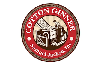 design mascot cotton ginner logo opportunity